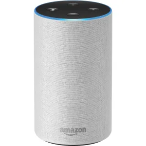 All New Amazon Echo 2nd Generation 2017 Sandstone with improved sound powered by Dolby