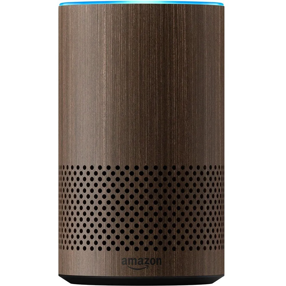 All New Amazon Echo 2nd Generation 2017 Walnut with improved sound powered by Dolby