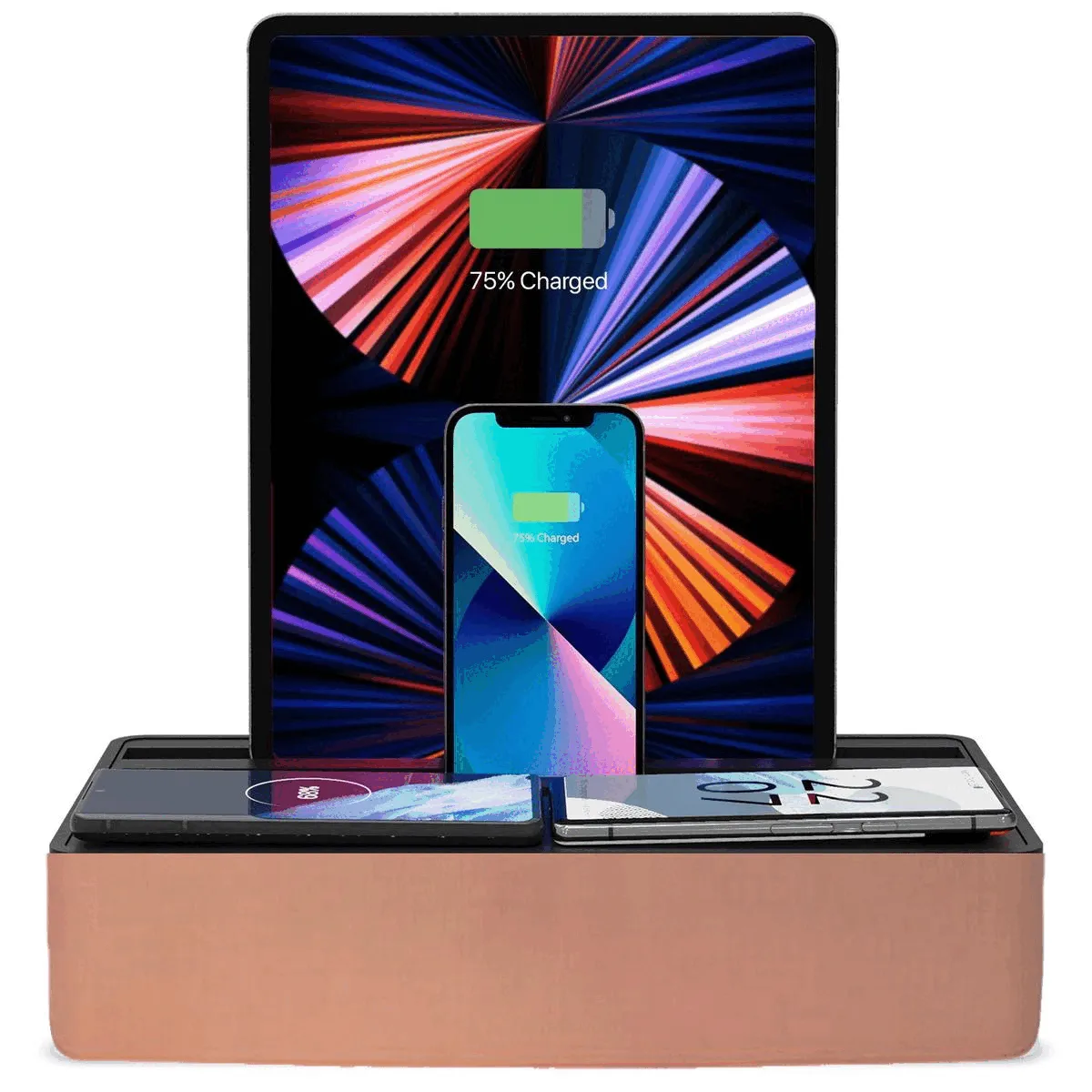 ALLDOCK Wireless FAMILY Aluminium Rose Gold & Black