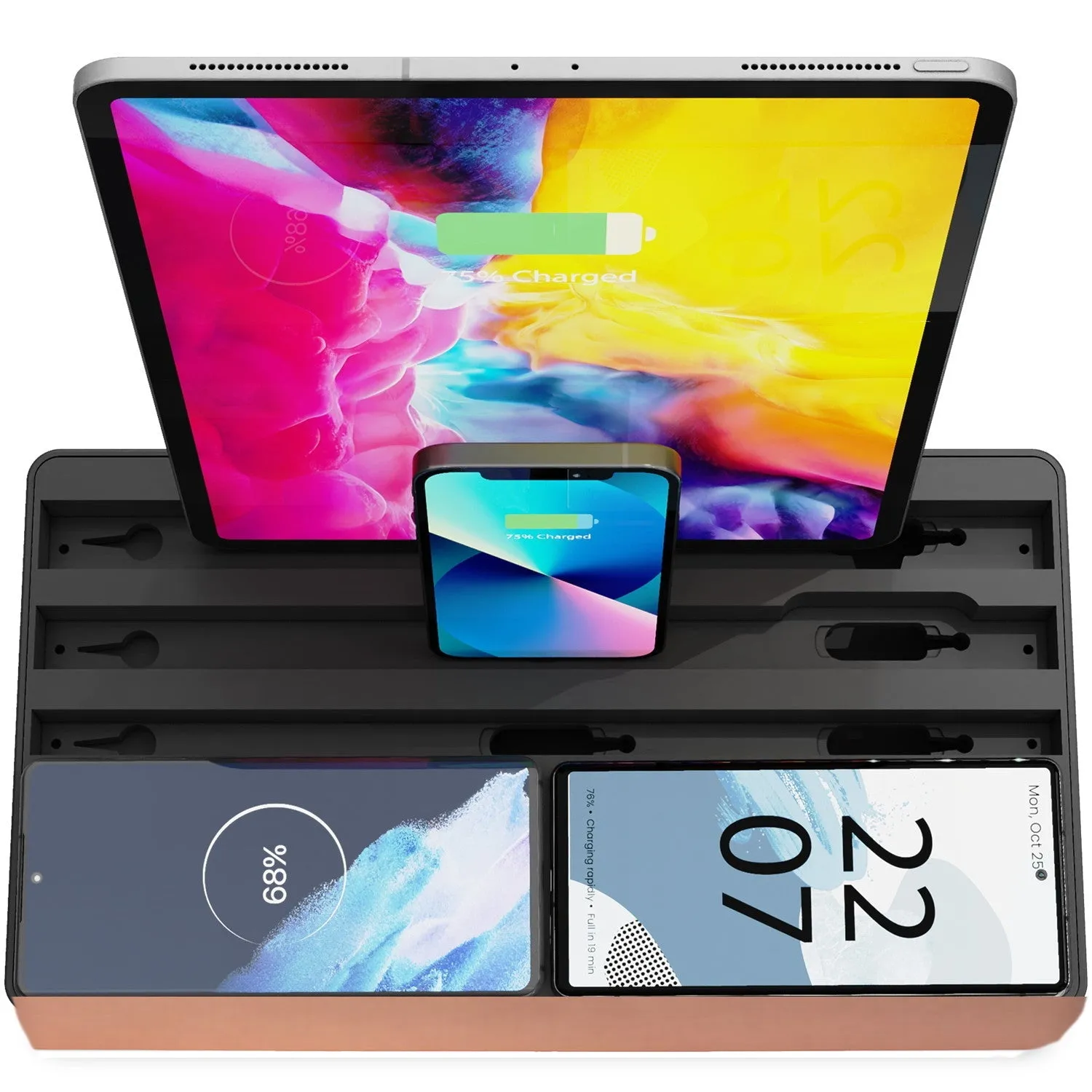 ALLDOCK Wireless FAMILY Aluminium Rose Gold & Black