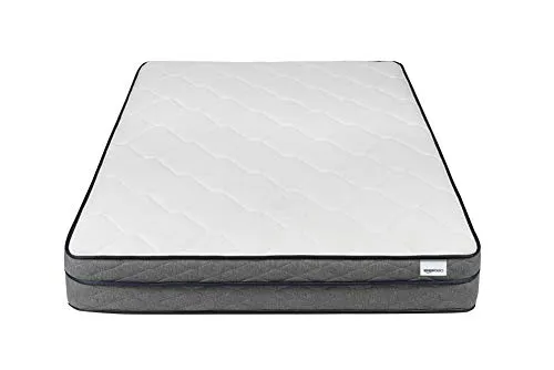 Amazon Basics Foam Eurotop Mattress, Medium Firm, CertiPUR-US Certified, 9 Inches, Queen