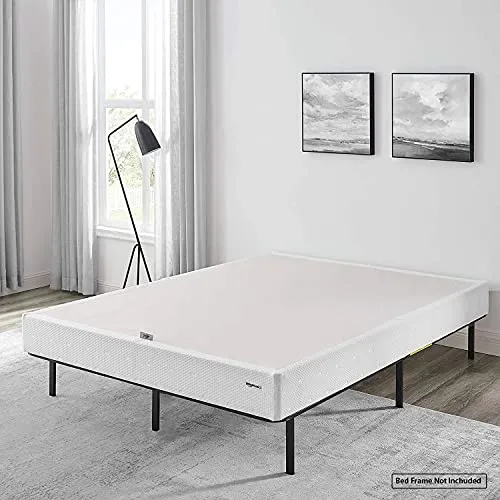 Amazon Basics Smart Box Spring Bed Base, 7-Inch Mattress Foundation - Full Size, Tool-Free Easy Assembly