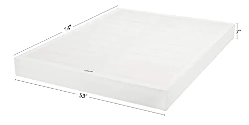 Amazon Basics Smart Box Spring Bed Base, 7-Inch Mattress Foundation - Full Size, Tool-Free Easy Assembly