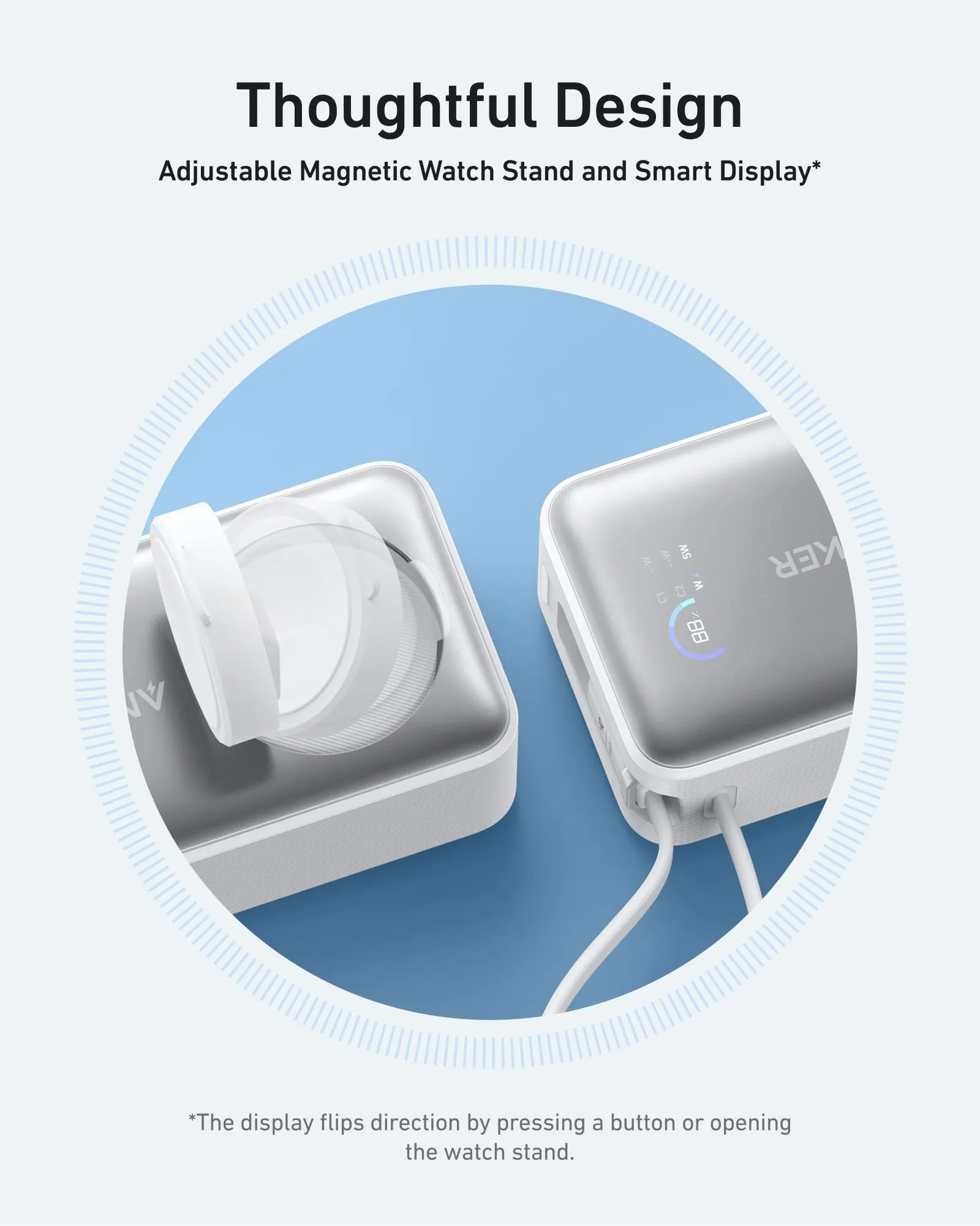 Anker MagGo Power Bank (10K, 35W, For Apple Watch)