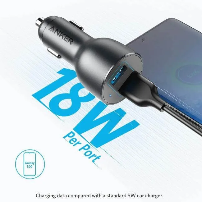 ANKER PowerDrive III 2-Port 36W Alloy Car Charger