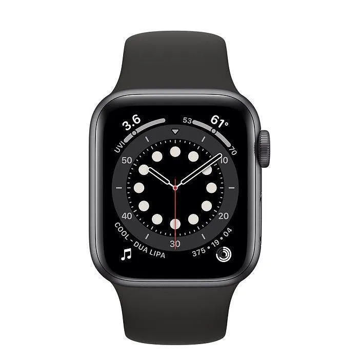 Apple Watch Series 6 (2020) GPS 40 mm - Aluminium Space Gray - Sport band Black