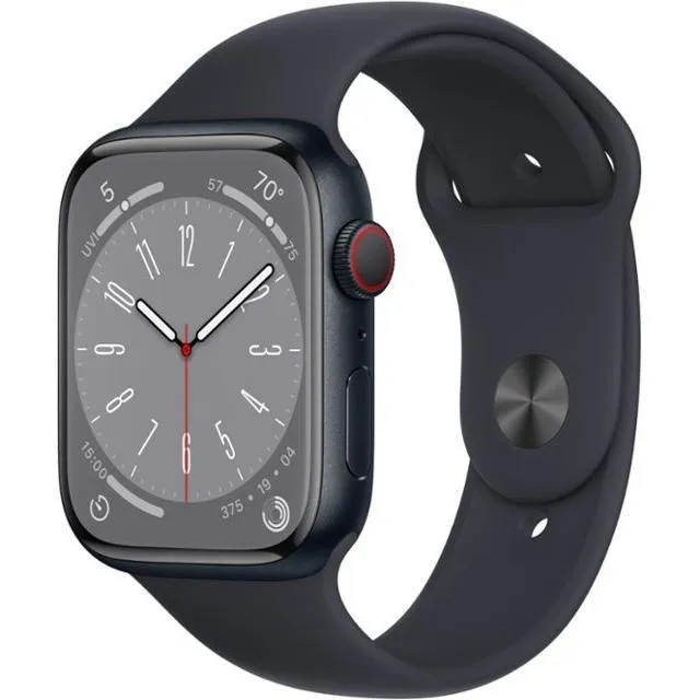 Apple Watch Series 8 (2022) GPS 45 mm - Aluminium Midnight - Sport band Black