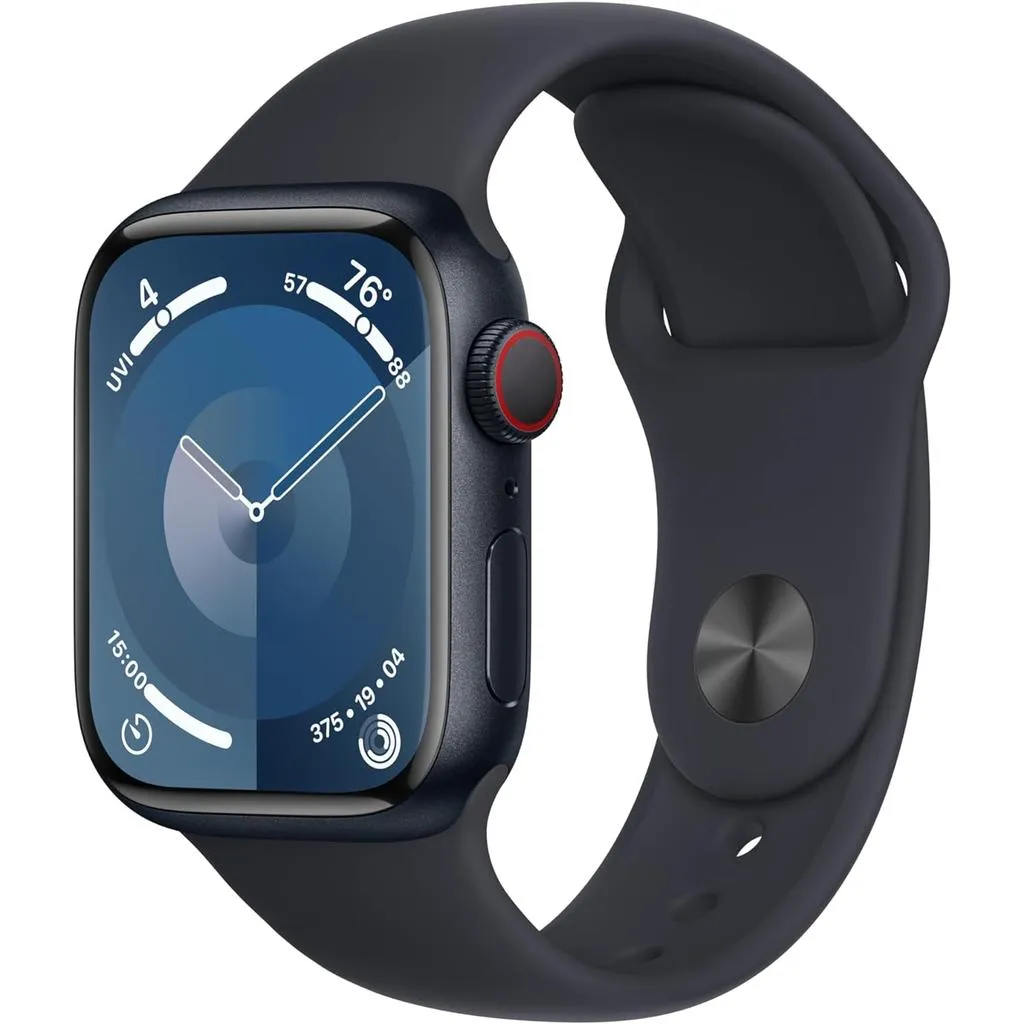 Apple Watch Series 9 (2023) GPS   Cellular 45 mm - Aluminium Midnight - Sport band Black