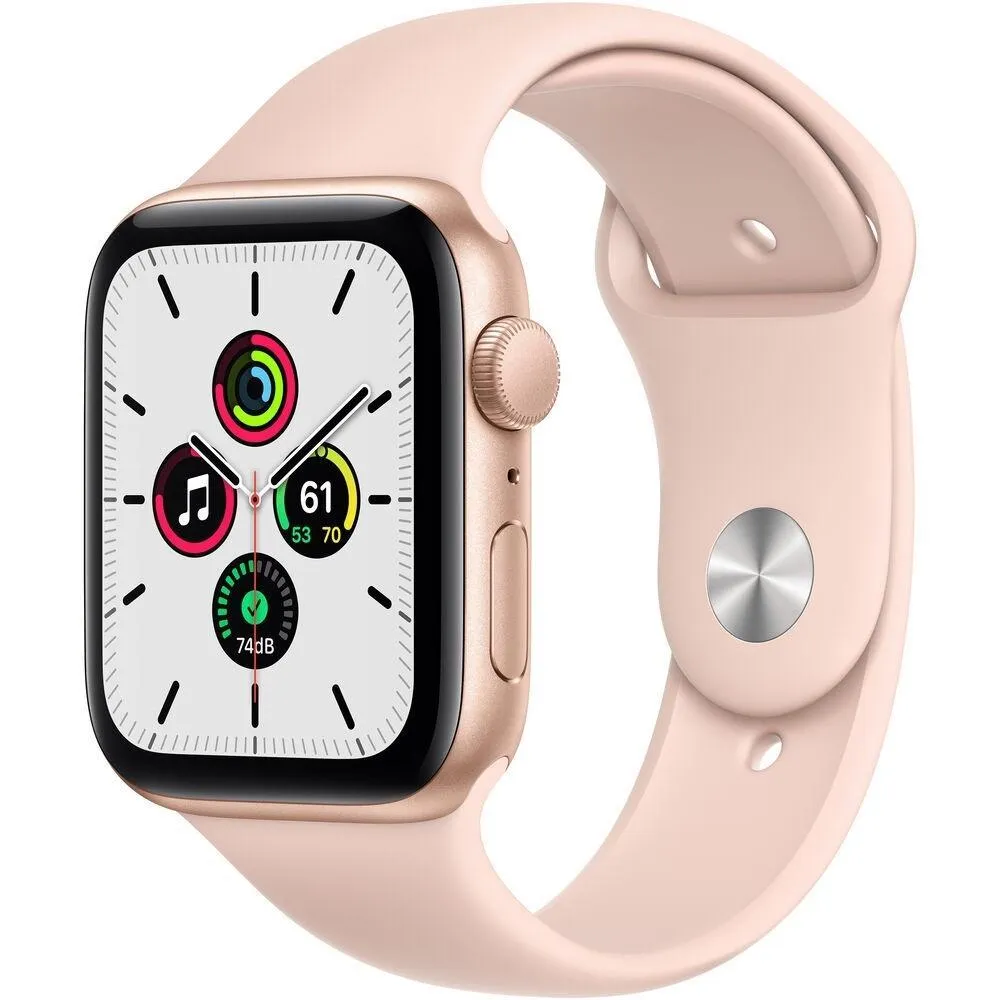 Apple Watch Series SE 1 (2020) GPS 44 mm - Aluminium Gold - Sport band Pink