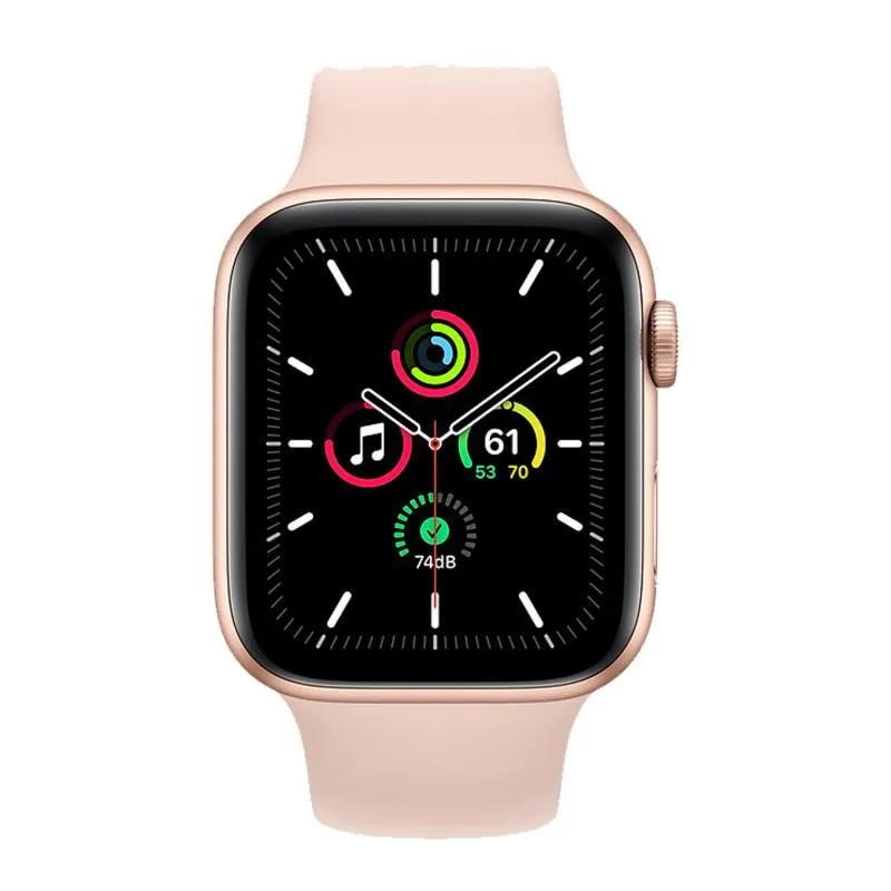 Apple Watch Series SE 1 (2020) GPS 44 mm - Aluminium Gold - Sport band Pink