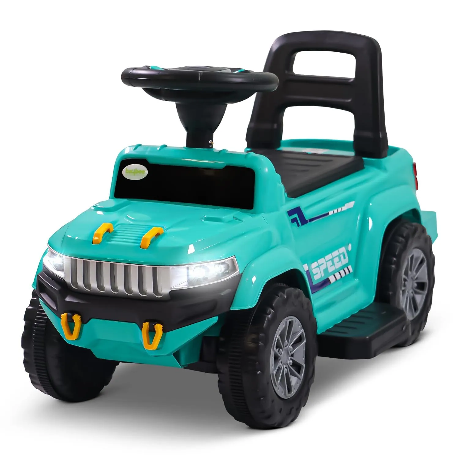 Baybee Speedy Pro Rechargeable Battery Operated Jeep for Kids, Ride on Toy Kids Car with Music, LED Light & Storage, Baby Big Electric Jeep Battery Car for Kids to Drive 1 to 4 Years Boy Girl (Green)