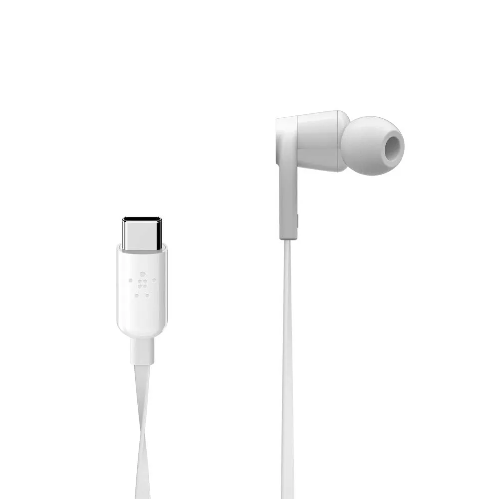 Belkin Wired in Ear Headphone with Mic (White)