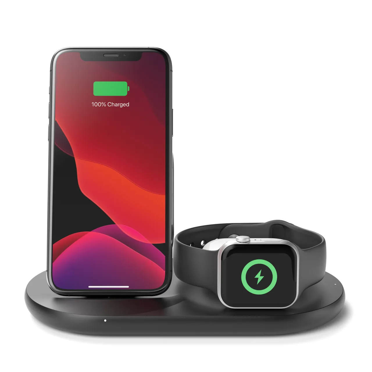 BoostCharge 3-in-1 Wireless Charger for Apple Devices — Black