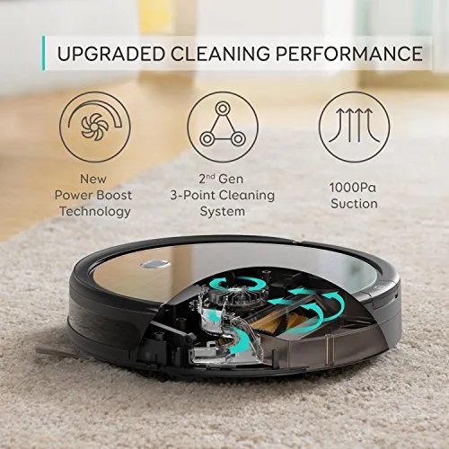 [BoostIQ] eufy RoboVac 11  (2nd Gen: Upgraded Bumper and Suction Inlet) High Suction, Self-Charging Robotic Vacuum Cleaner, Filter for Pet Fur, Cleans Hard Floors to Medium-Pile Carpets