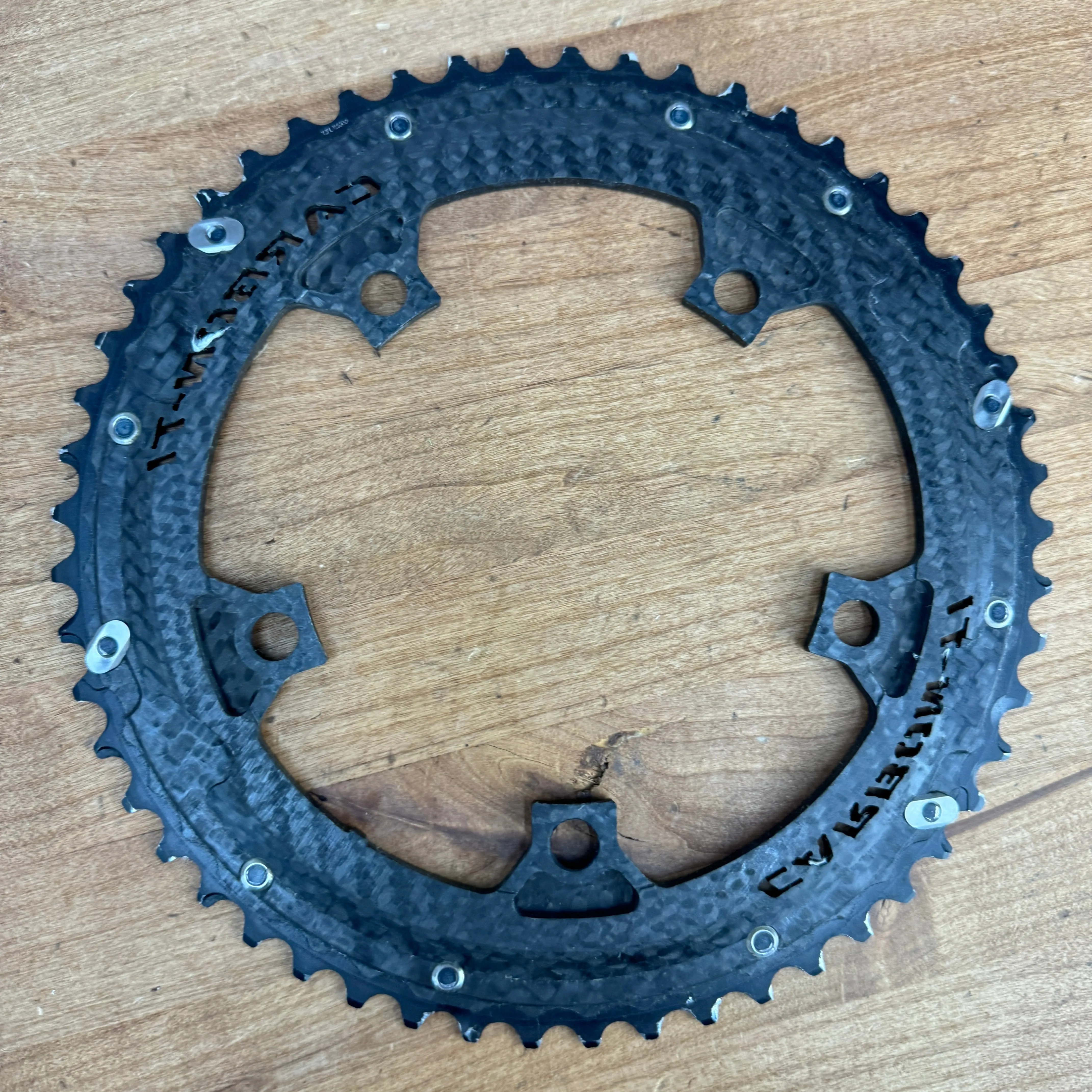 Carbon-Ti X-CarboRing 5-Bolt 130 BCD 53/39t 11-Speed Bike Chainring Set 156g