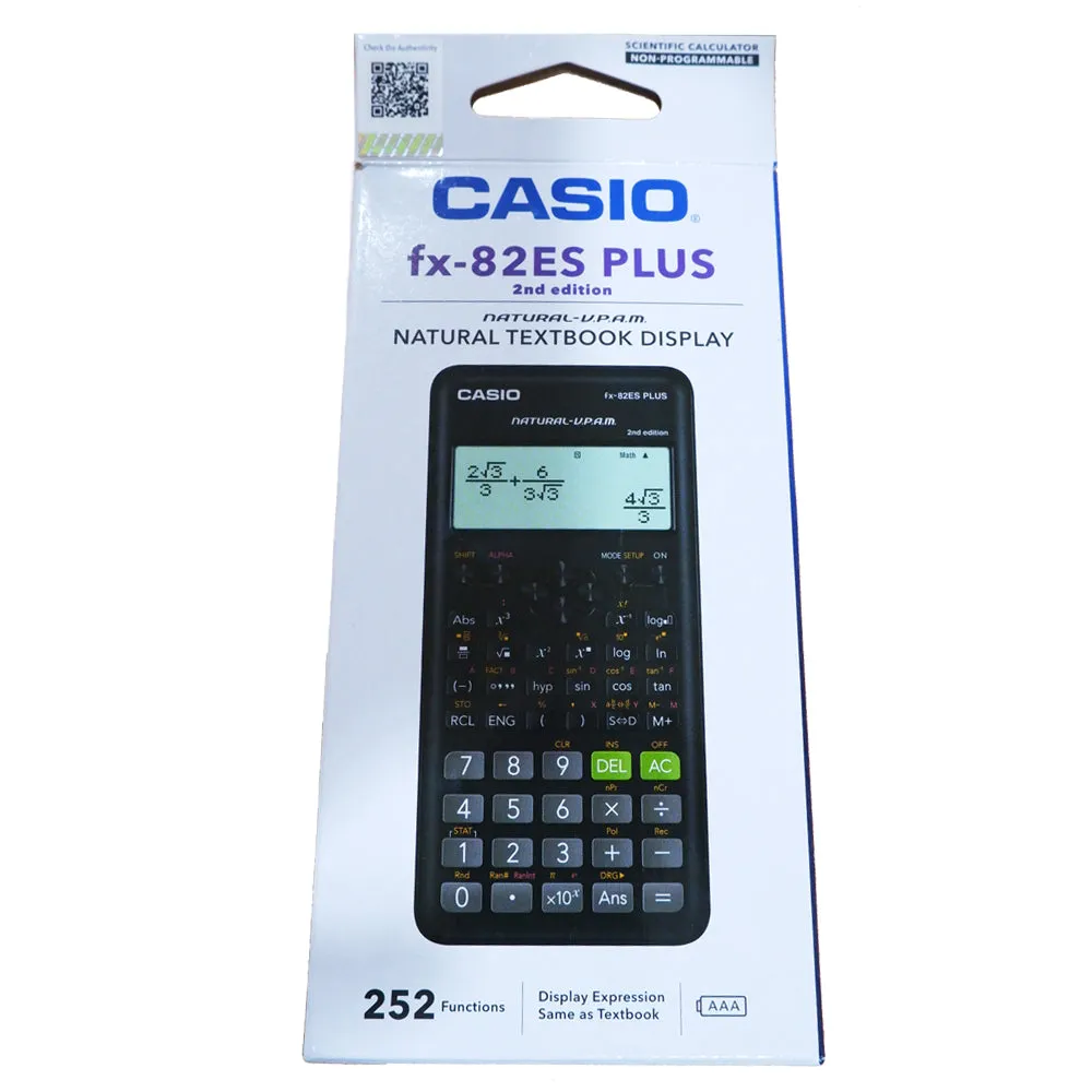 Casio Calculator fx-82ES Plus 2nd edition