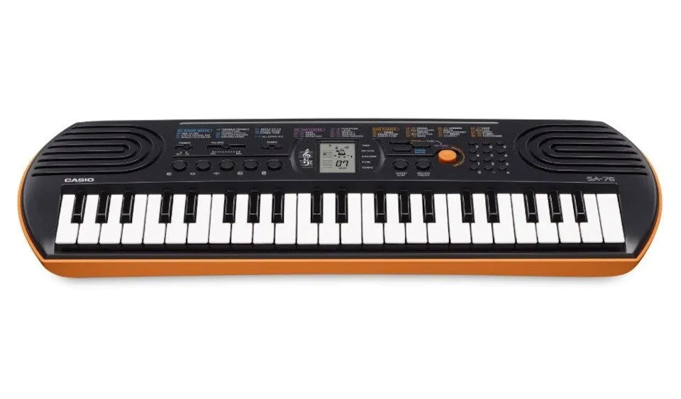 Casio Sa-76 Digital Piano 44 Keys Black, Brown, White