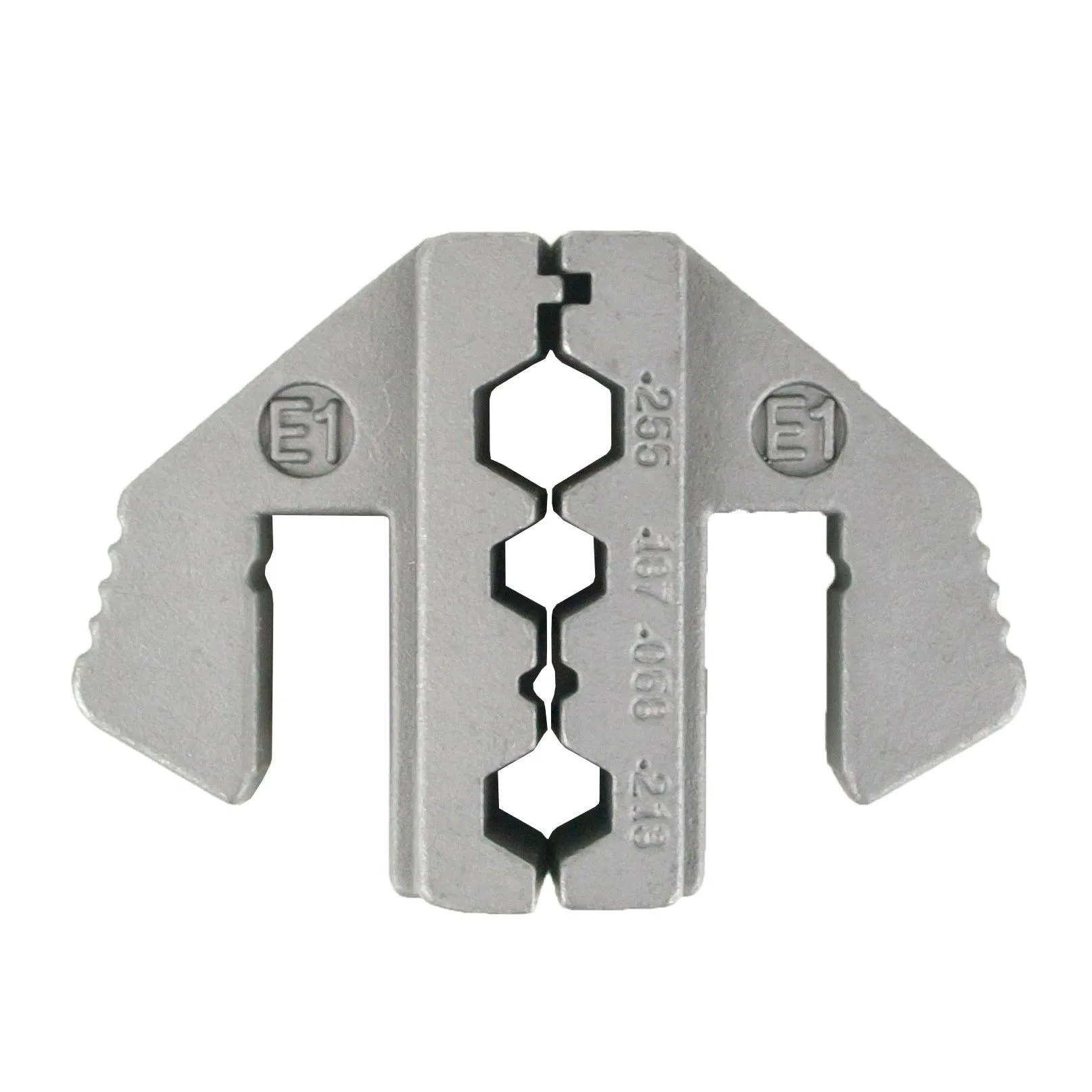 Crimping Tool Die - E1 Die for RG Type Coaxial Cable Connector .255/.187/.068/.213"