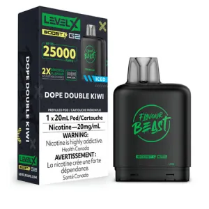 Dope Double Kiwi Iced - Level X Flavour Beast Boost 25K