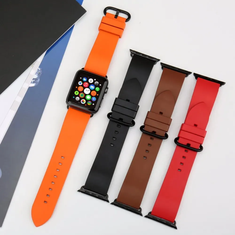 For Apple Watch Band 45mm 41mm 44mm 40mm 42mm 38mm Series 7 6 SE 5 4 3 Watchband Bracelet Sport Rubber iWatch Strap