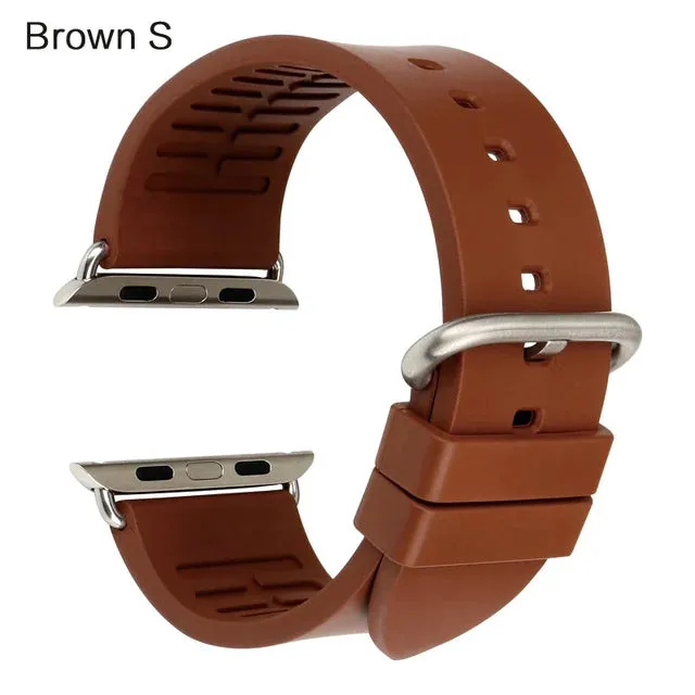 For Apple Watch Band 45mm 41mm 44mm 40mm 42mm 38mm Series 7 6 SE 5 4 3 Watchband Bracelet Sport Rubber iWatch Strap