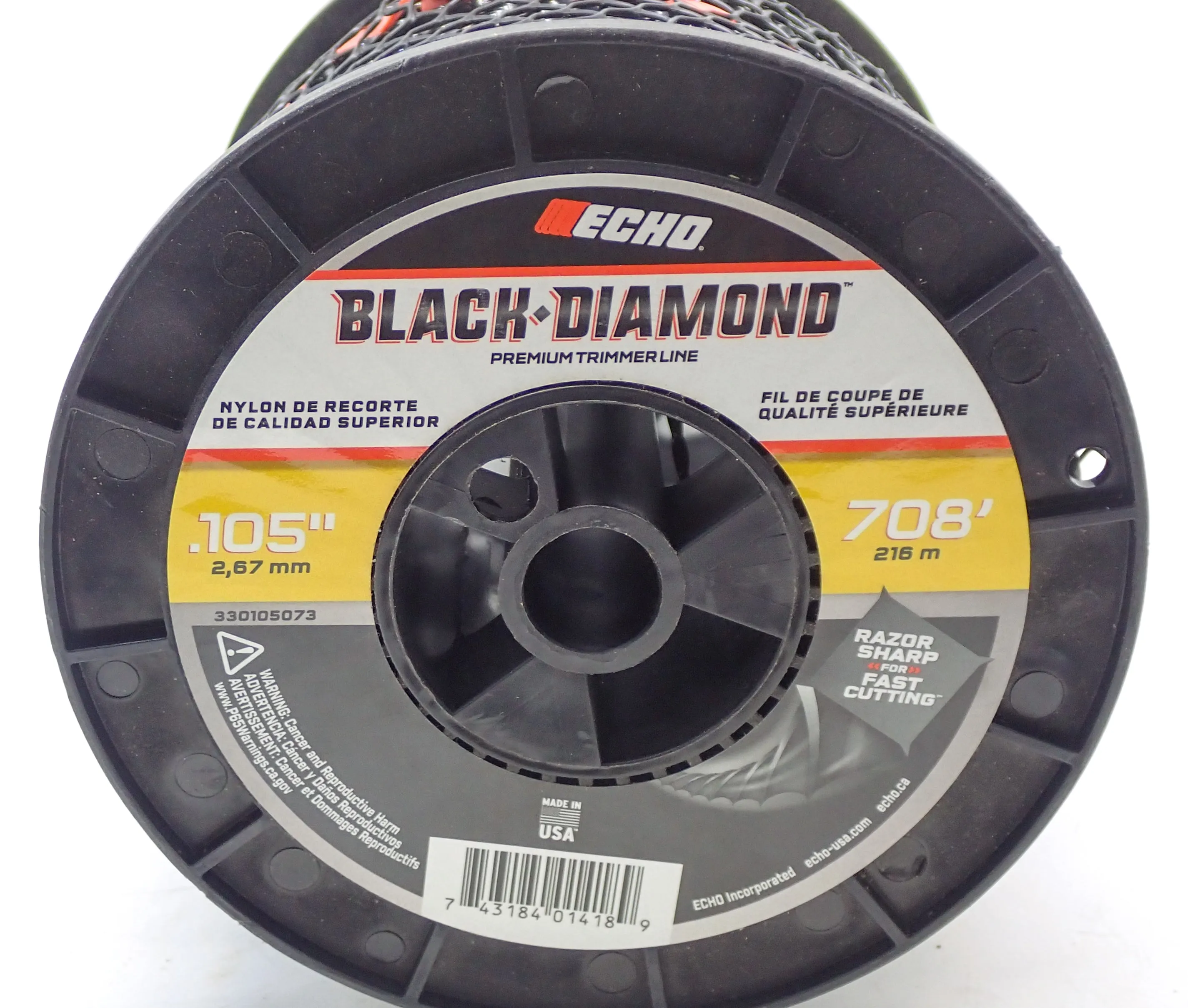 GENUINE ECHO BLACK DIAMOND LINE .105 3LB SPOOL 885FT 330105073