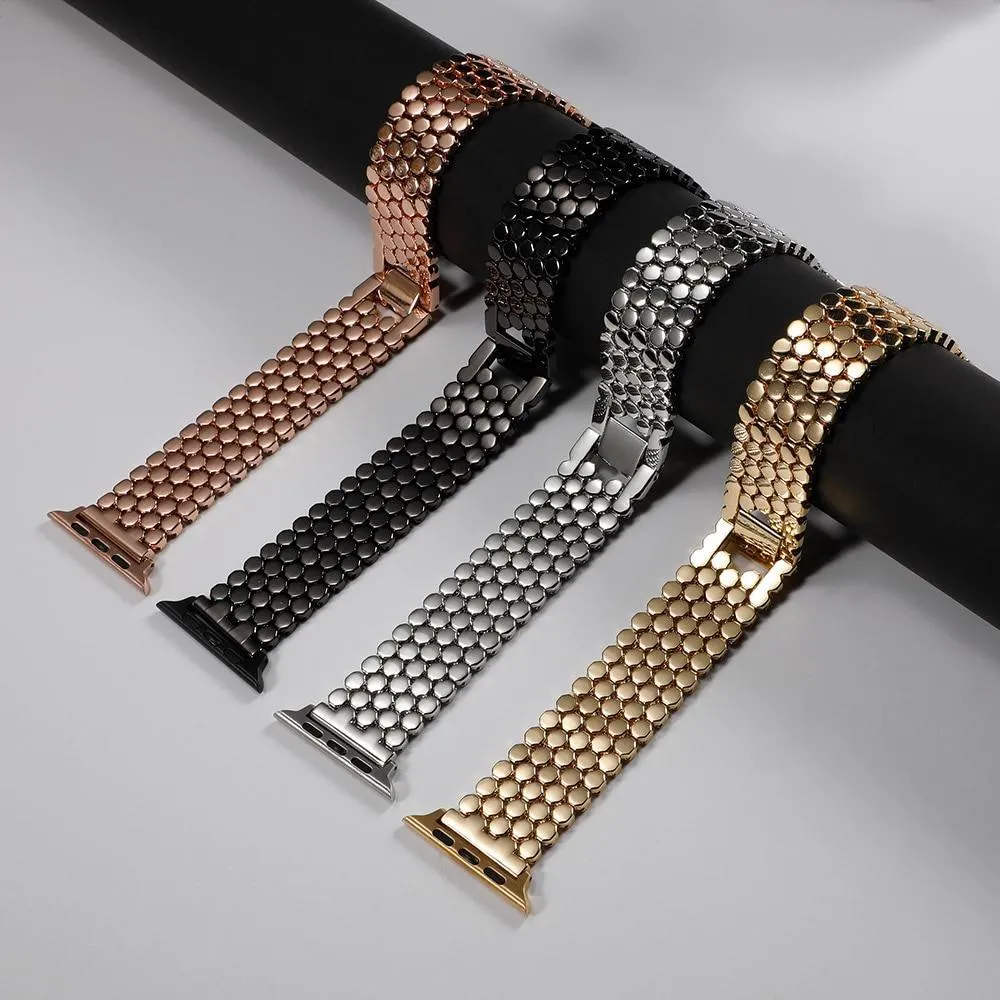 Hexagon Strap Premium Steel for Apple Watch Band