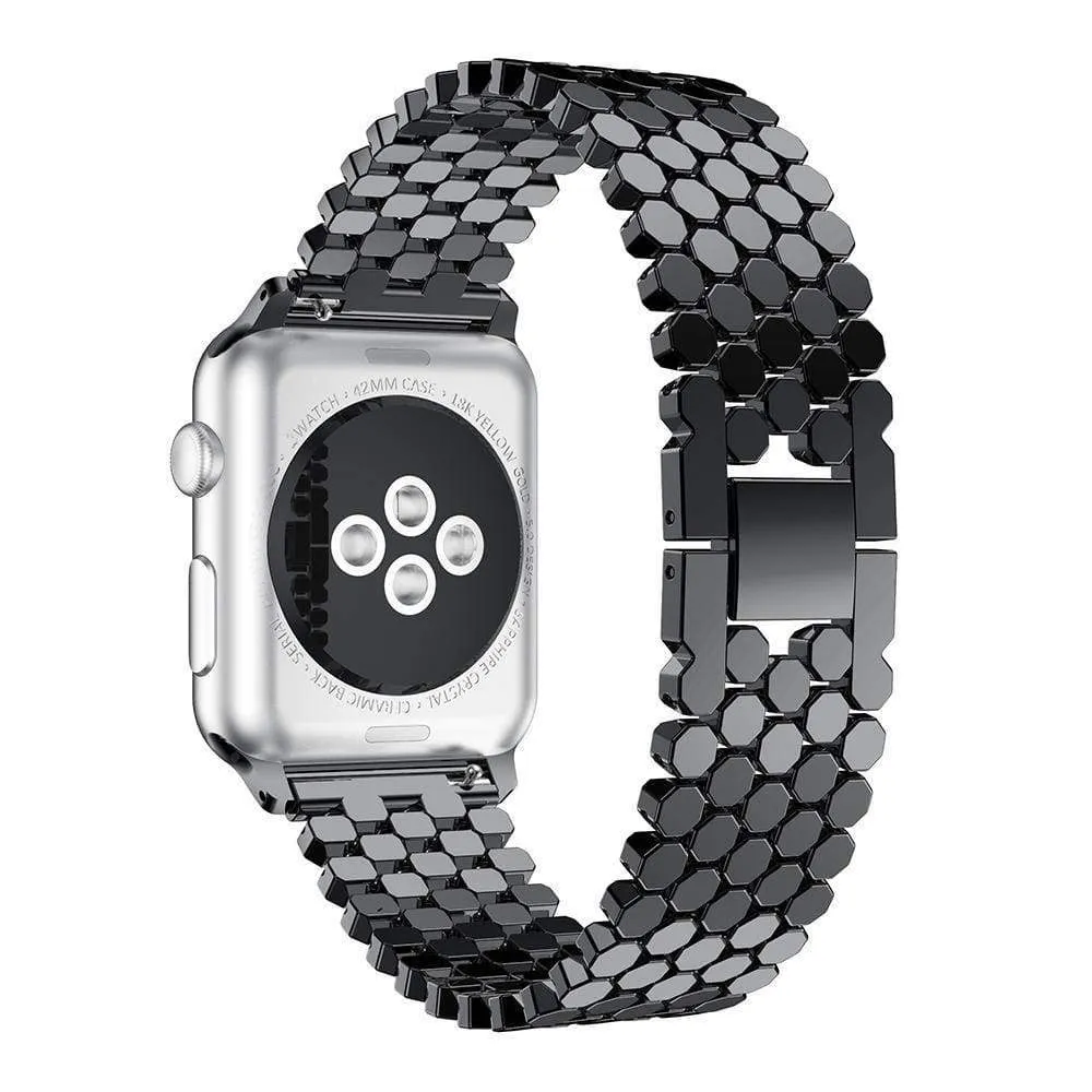 Hexagon Strap Premium Steel for Apple Watch Band