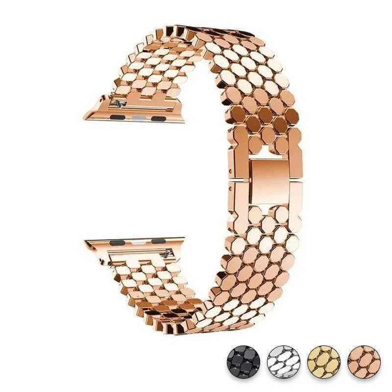 Hexagon Strap Premium Steel for Apple Watch Band