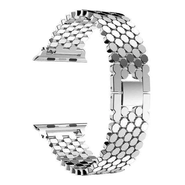 Hexagon Strap Premium Steel for Apple Watch Band