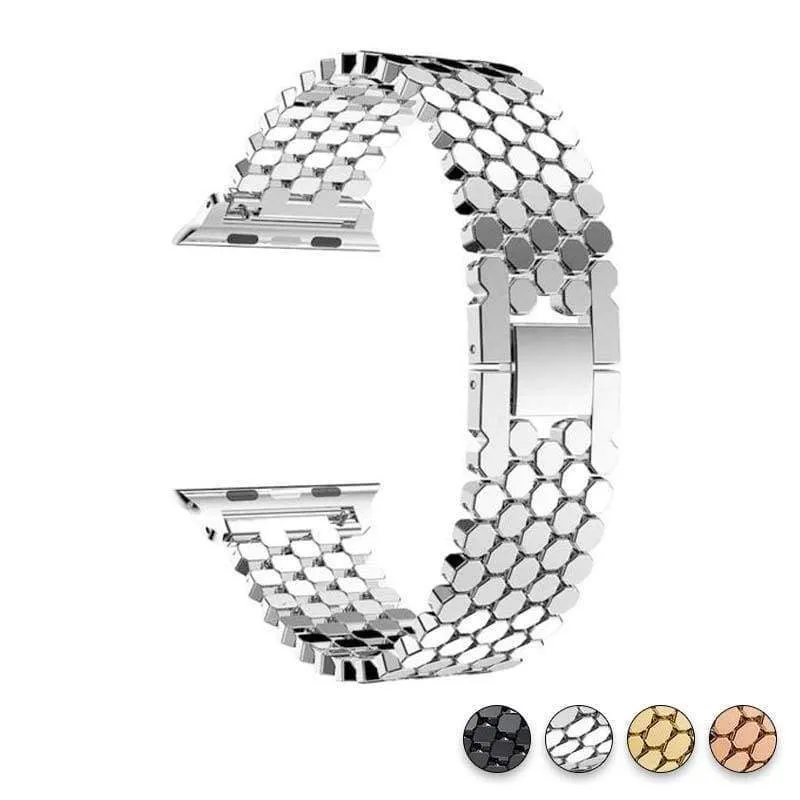 Hexagon Strap Premium Steel for Apple Watch Band