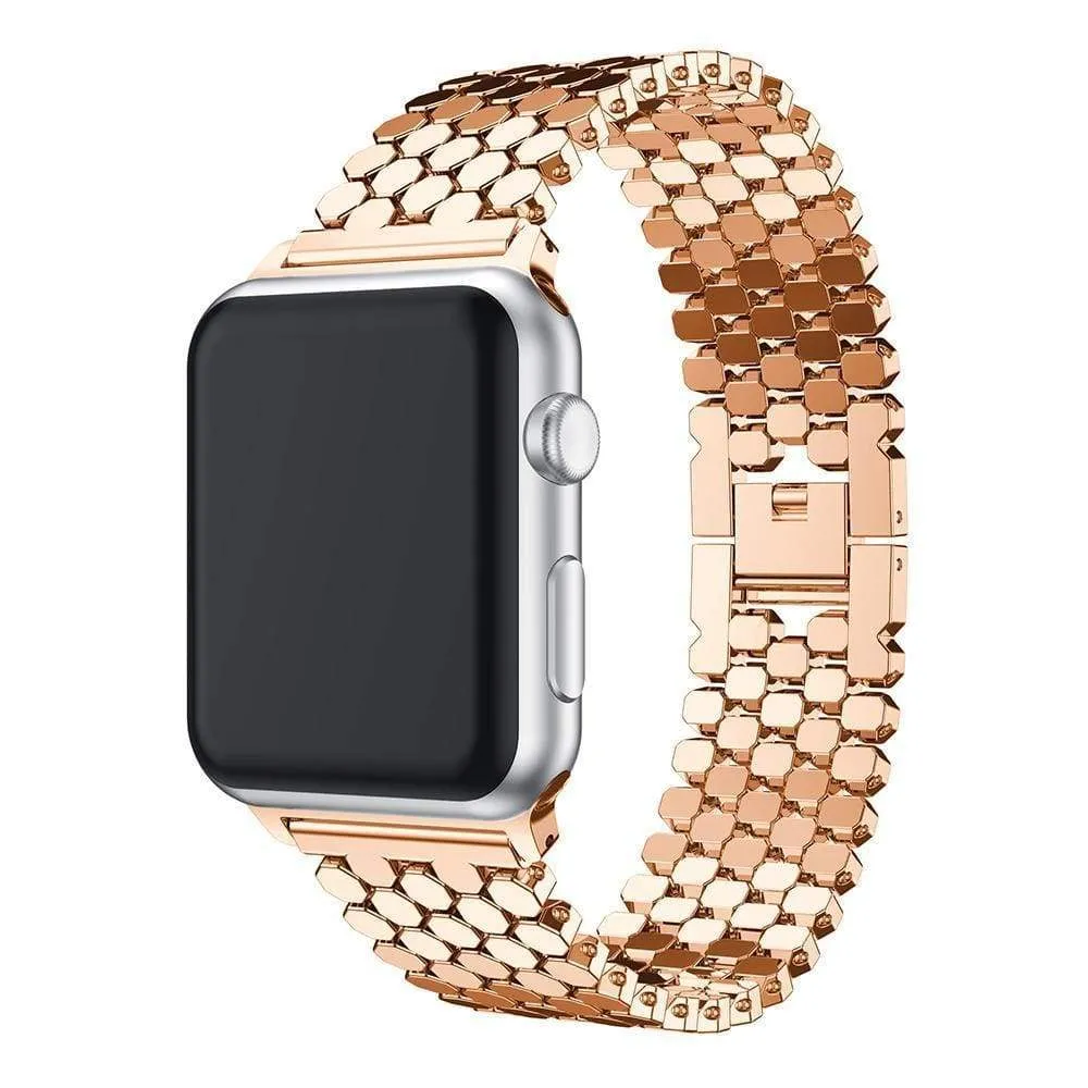 Hexagon Strap Premium Steel for Apple Watch Band