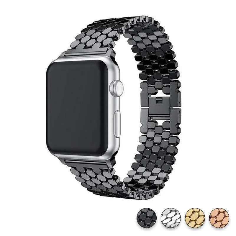 Hexagon Strap Premium Steel for Apple Watch Band