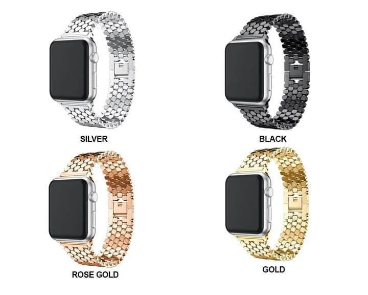 Hexagon Strap Premium Steel for Apple Watch Band