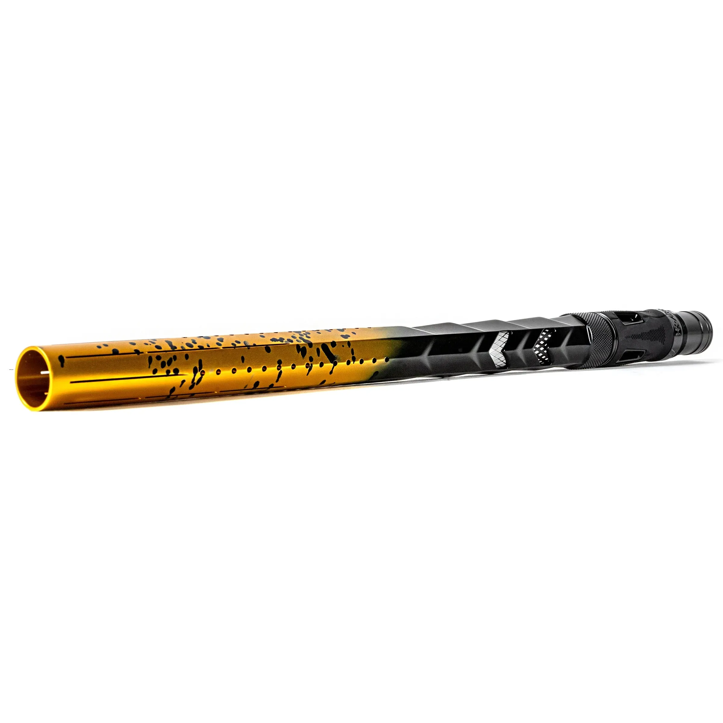 HK Army LAZR Fossil Elite Barrel Kit - 15 inch - Black Inserts - Cocker Threads - Gold/Black Splash