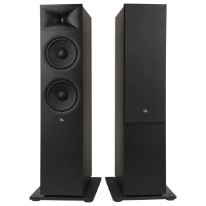 JBL 280F 2.5 Way Dual 8 Inch Floorstanding Speakers Pair Black