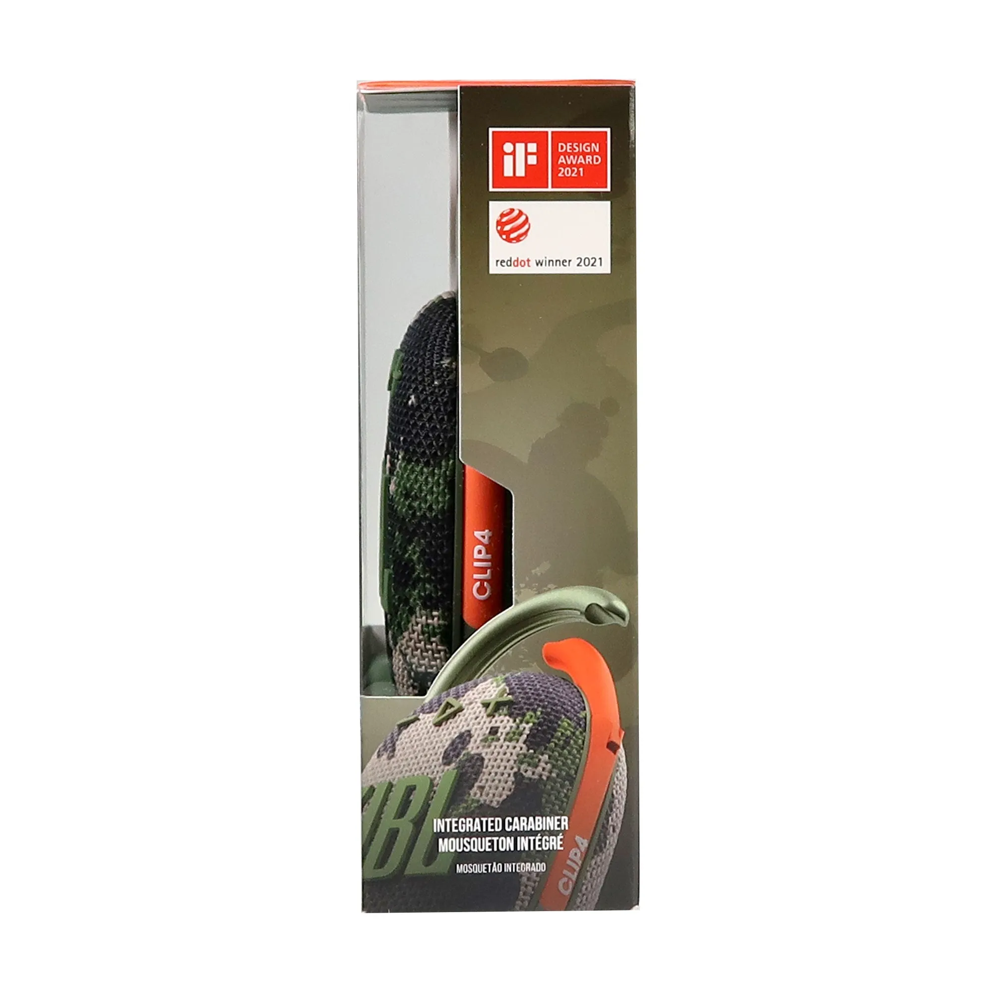 JBL Clip 4 Portable Bluetooth Waterproof Speaker (Squad)