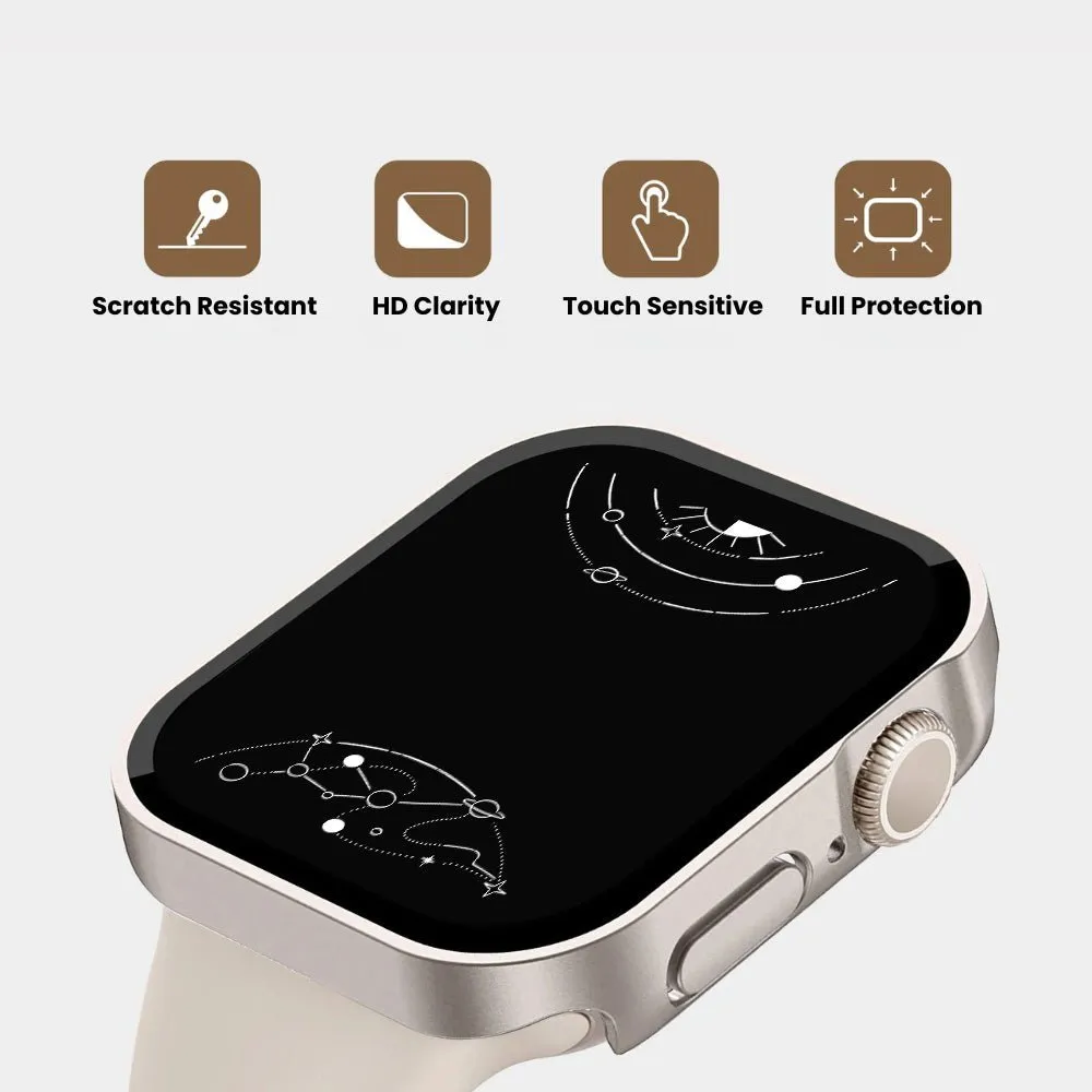 Lacerta Waterproof Glass Case For Apple Watch Series 10