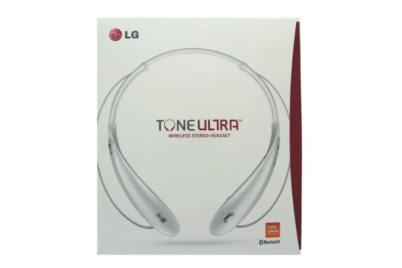 LG Tone HBS-800 Ultra Series Wireless Stereo Headset - White