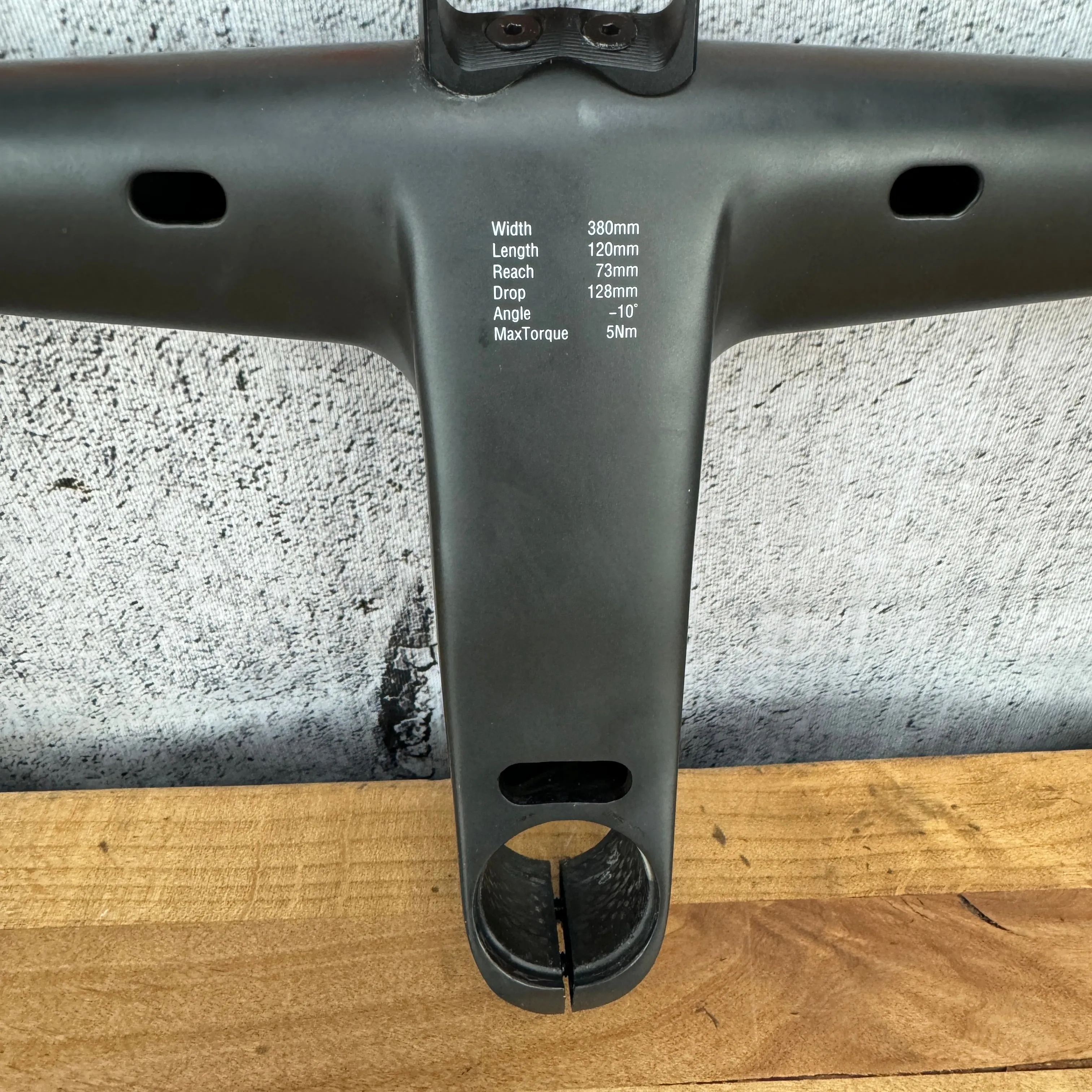 Low Mile Farsports F1s Carbon 120mm x 38cm Integrated Handlebar   Computer Mount