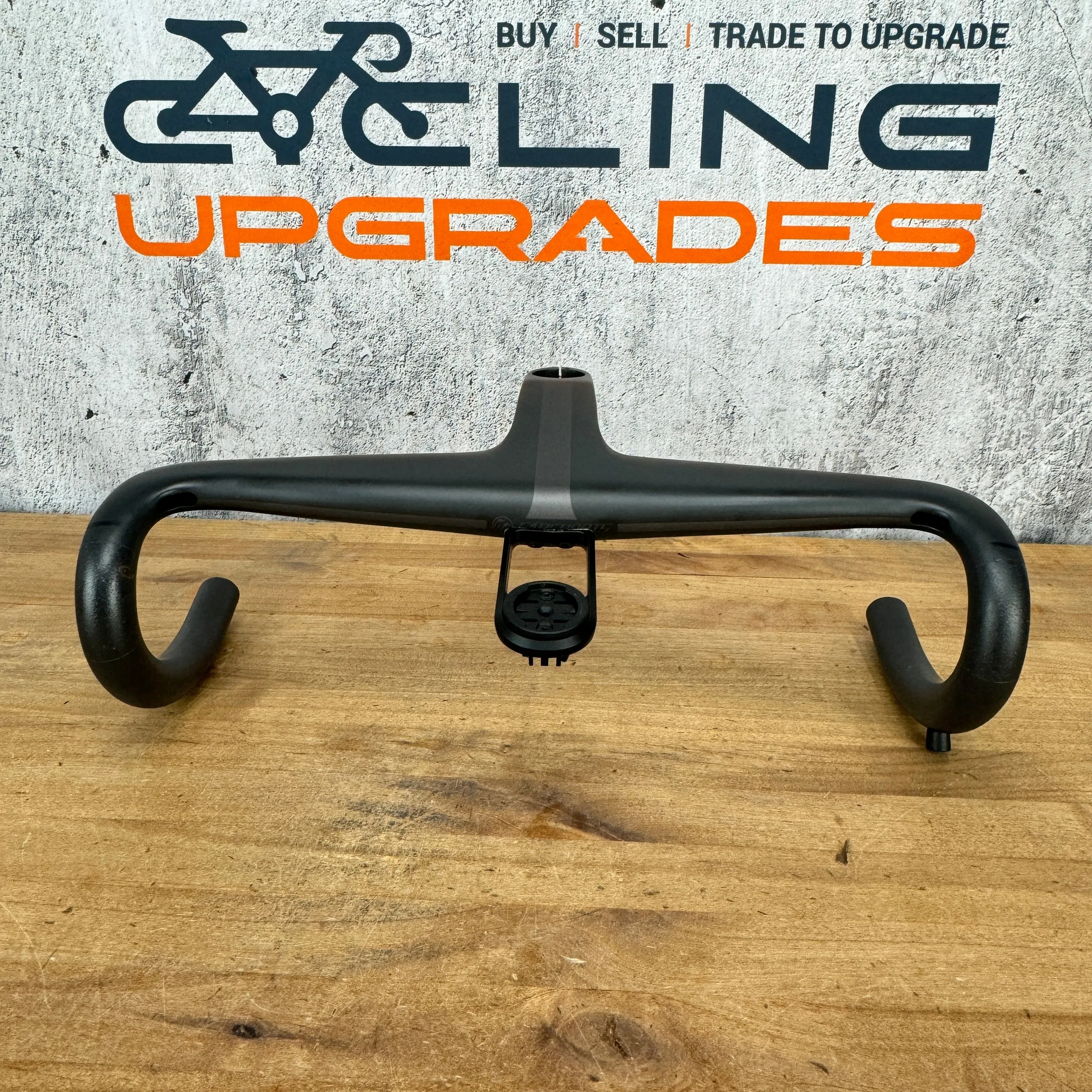 Low Mile Farsports F1s Carbon 120mm x 38cm Integrated Handlebar   Computer Mount