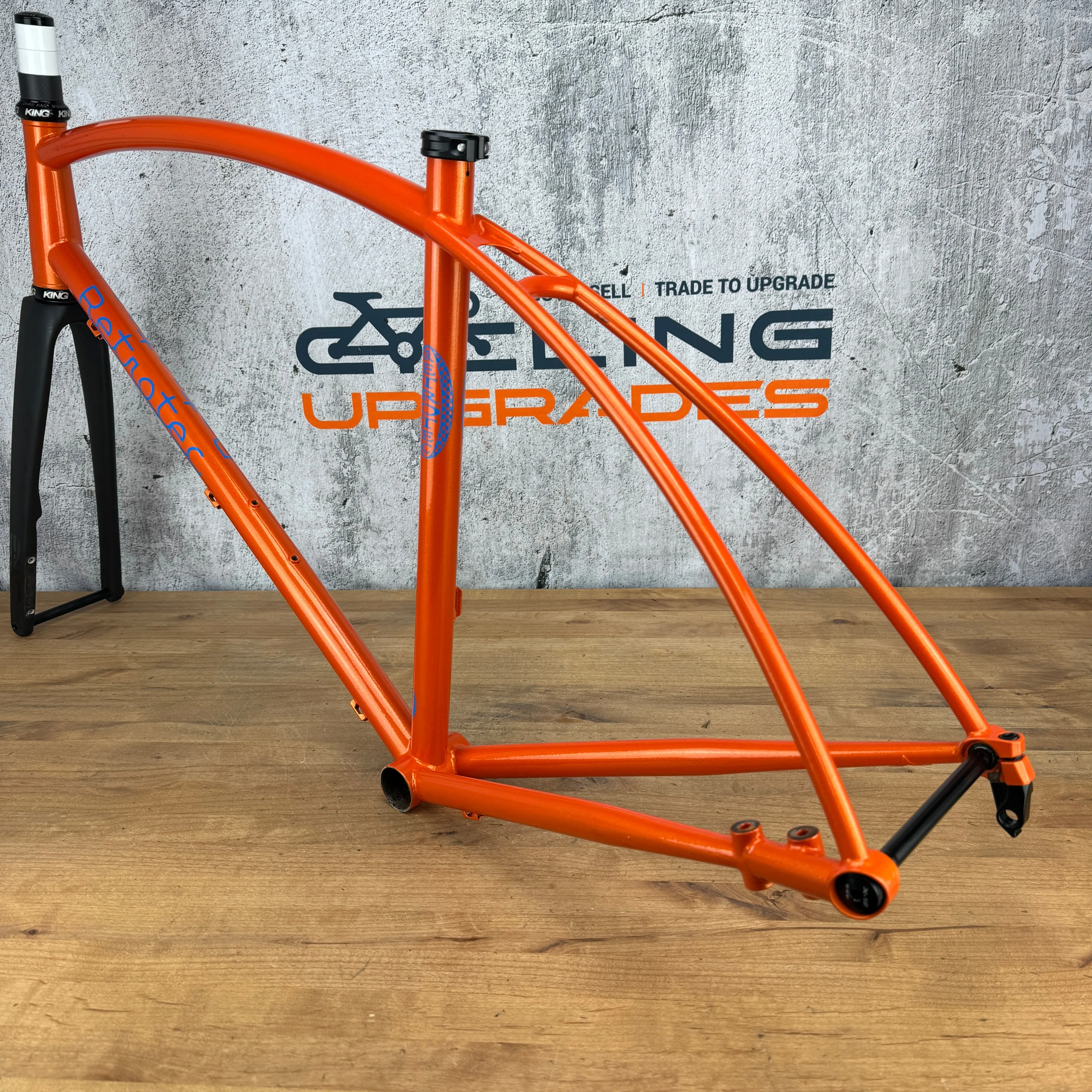 Low Mile Retrotec Road 55cm Steel Disc Frameset 700c Enve Carbon Fork Chris King