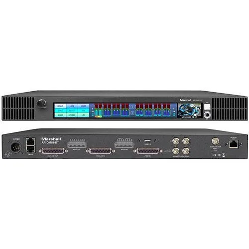 Marshall AR-DM61-BT-DB Multi-Channel Digital Audio Monitor with Built-In Live Video Preview Confidence Screen and Pre-Installed Dolby Module