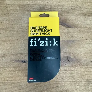 New! Fizik Superlight Bar Tape 2mm Black Cycling Accessories MSRP $35