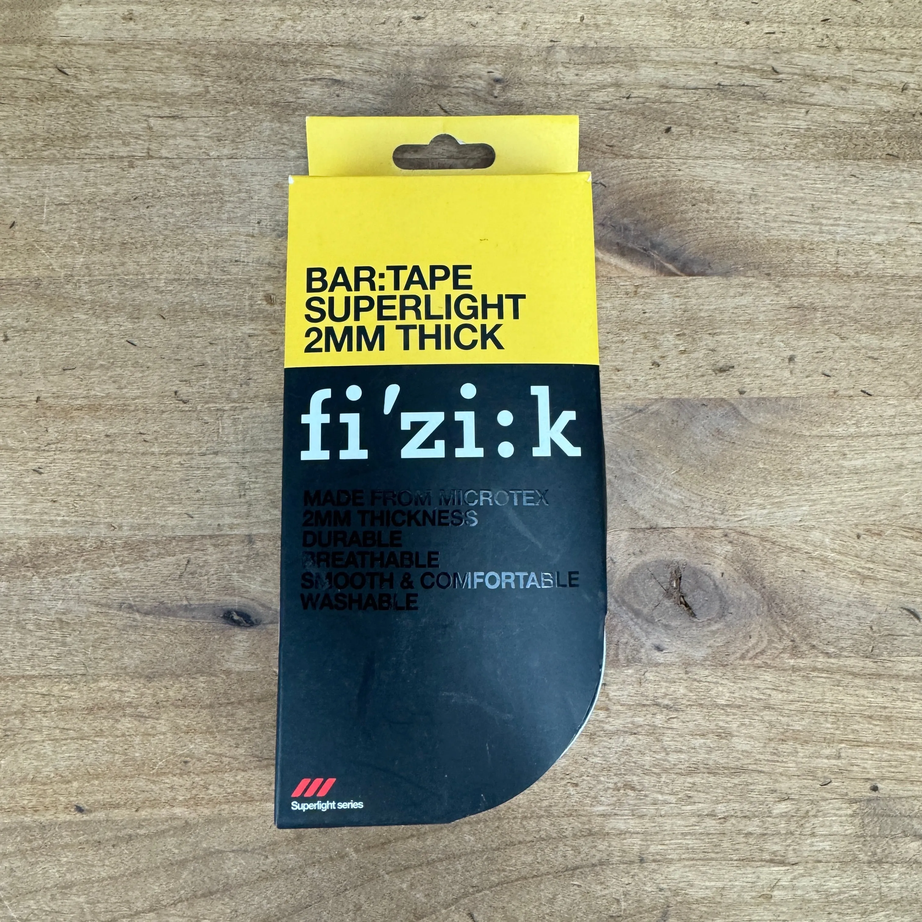 New! Fizik Superlight Bar Tape 2mm Black Cycling Accessories MSRP $35