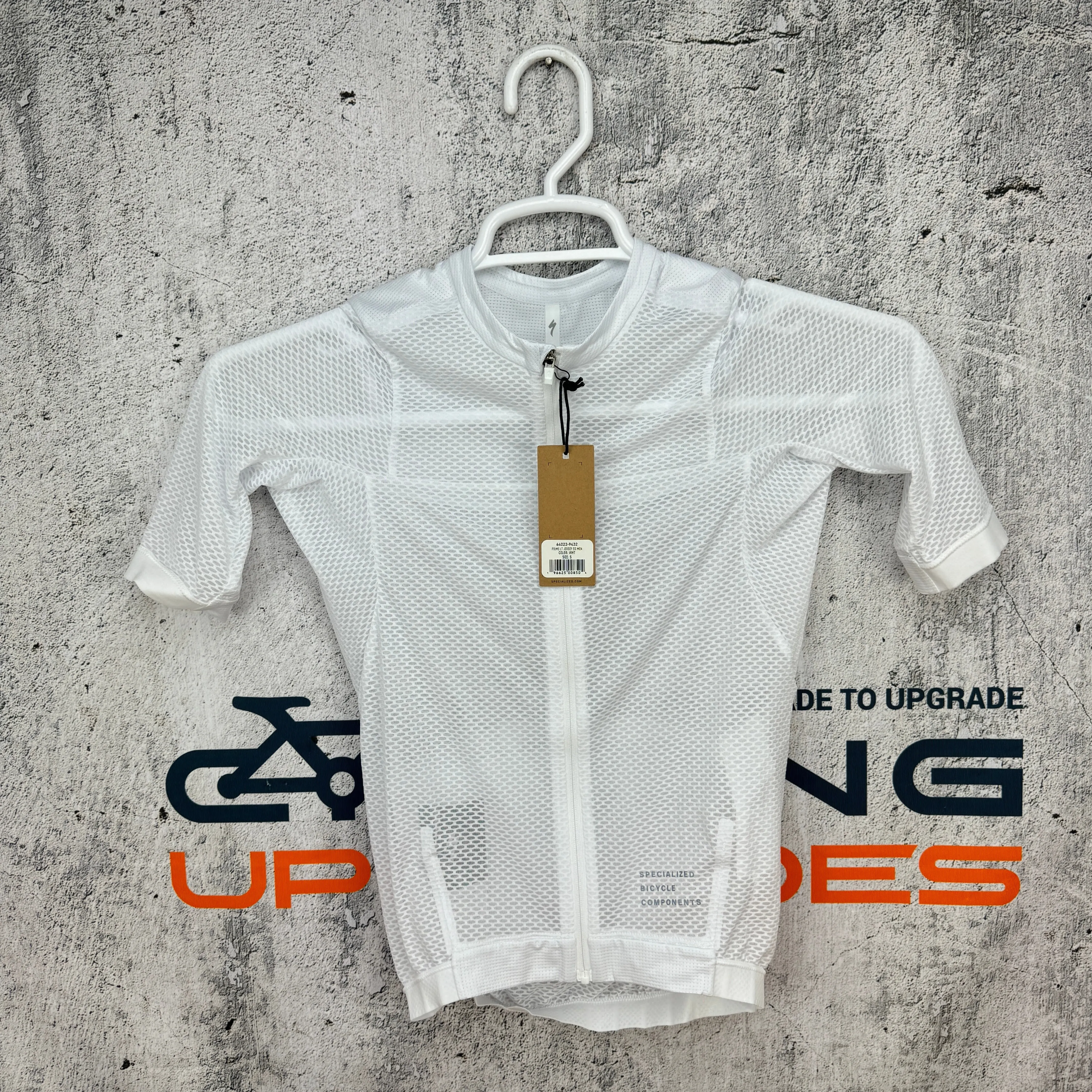 New! Specialized Prime Lightweight White Men's Small Cycling Jersey MSRP $160