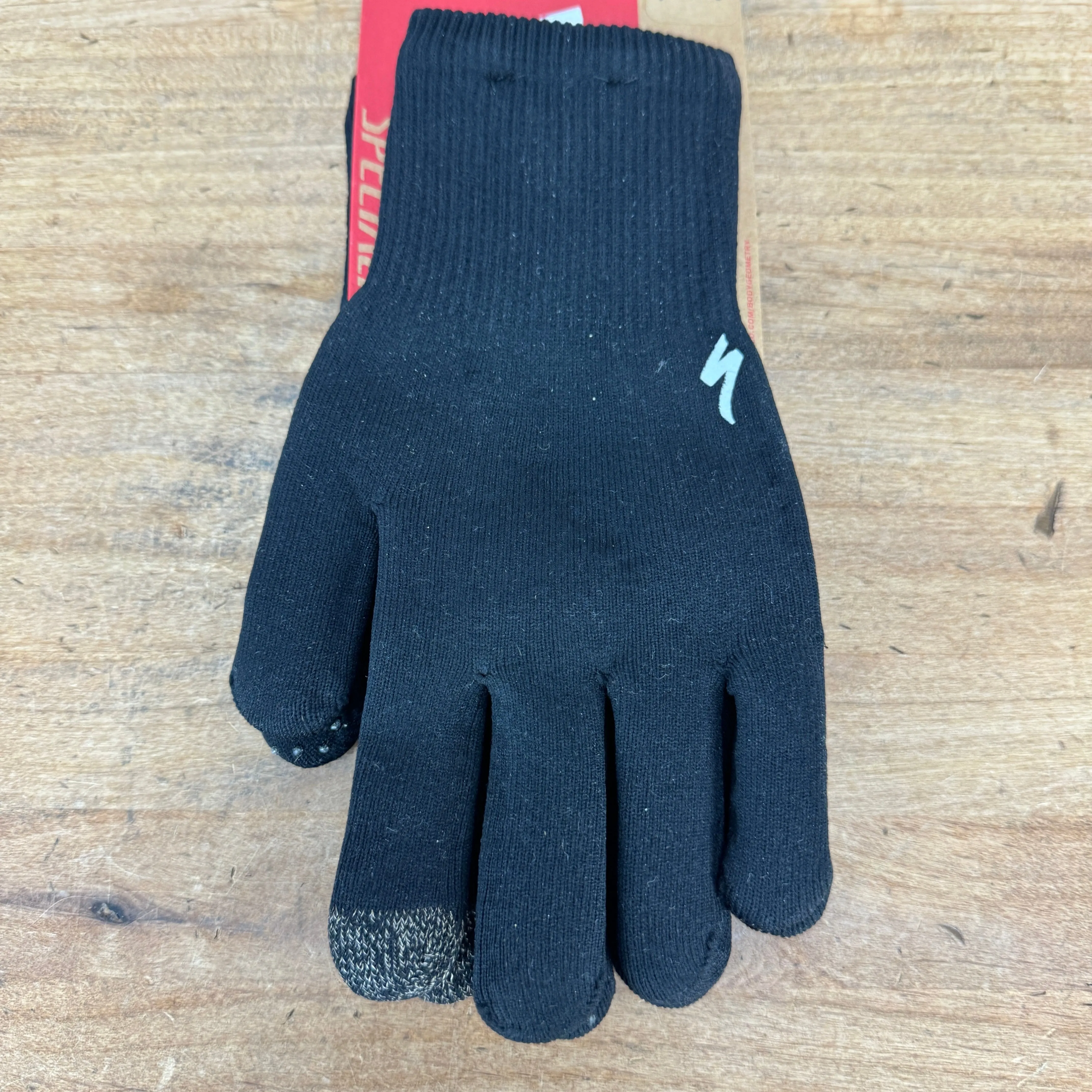 New! Specialized Thermal Knit Men's Medium Cycling Gloves Black MSRP $45