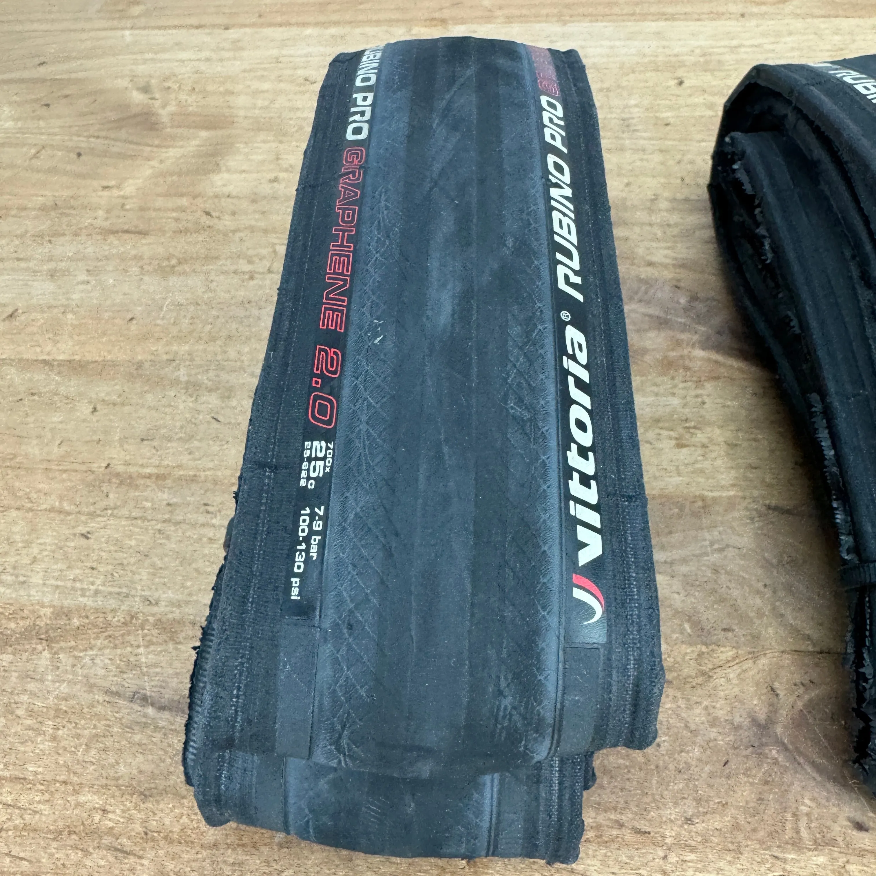 Pair Vittoria Rubino Pro Graphene 2.0 700c x 25mm Clincher Road Bike Tires