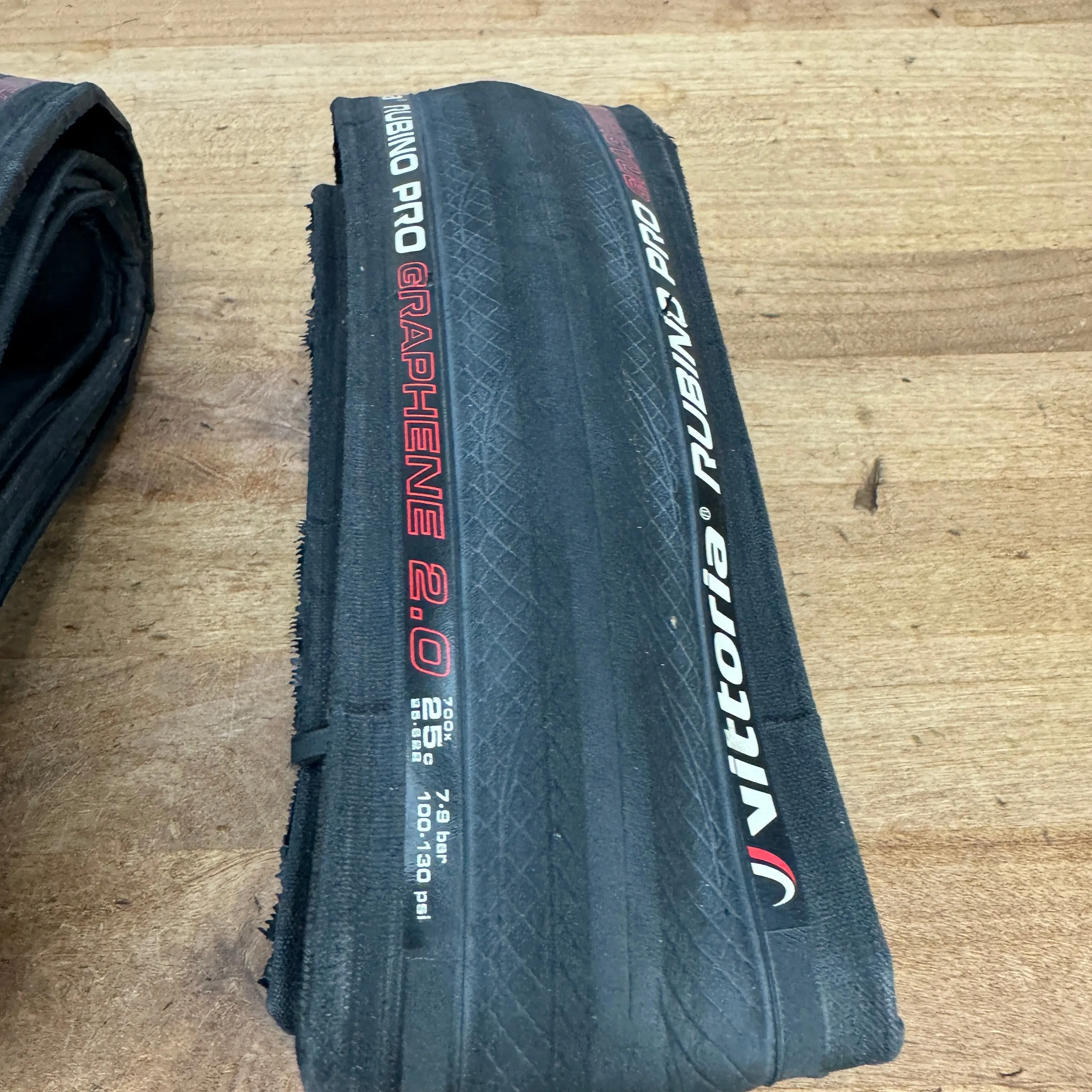 Pair Vittoria Rubino Pro Graphene 2.0 700c x 25mm Clincher Road Bike Tires