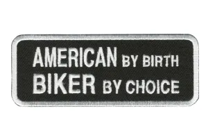 PATCH AMERICAN BIKER BY CHOICE-PPL9001 : 4W 2H